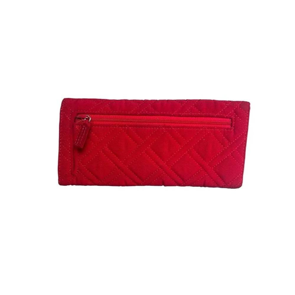 Vera Bradley RFID Georgia Wallet in Cardinal Red - Trifold - Picture 10 of 14